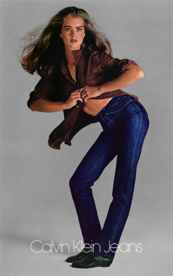 Brooke Shields features in the new colourful designs from Raf Simon and Calvin Klein 1978 Collection