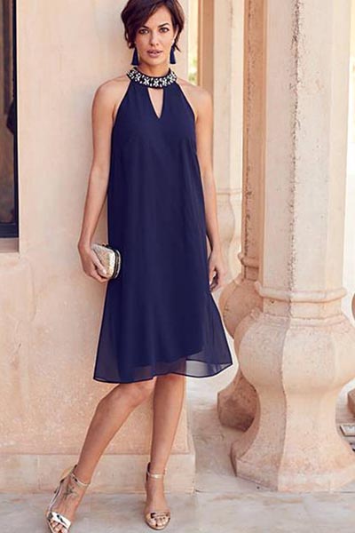 Joanna Hope Bead Trim Swing Dress (Oxendales) €132.50