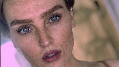 Perrie Edwards is embracing her freckles in latest Instagram pic